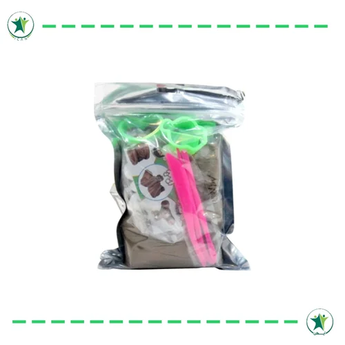 گل رس یک کیلویی با ابزار